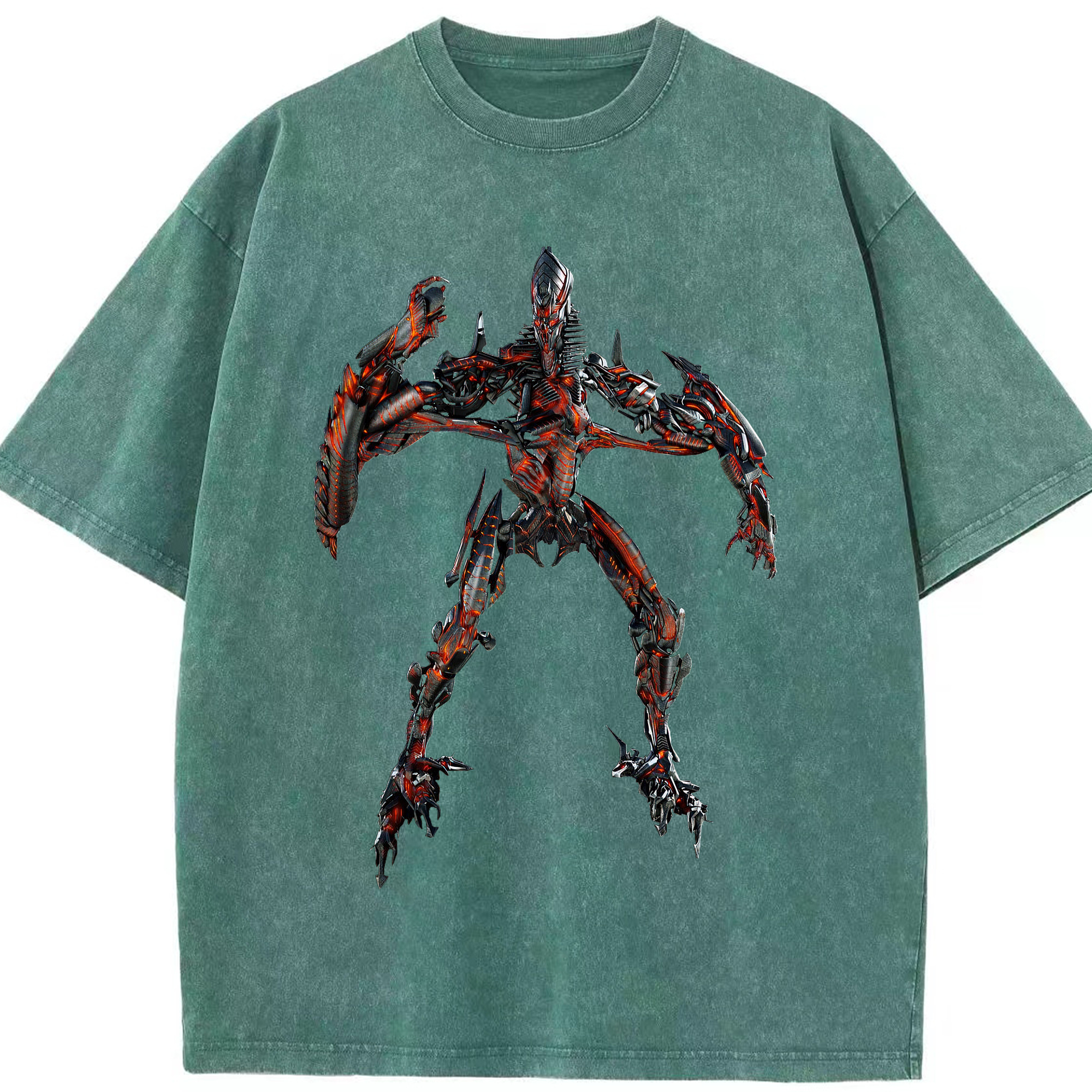（画像用）  綿100% ヴィンテージ風 半袖Tシャツ（フロントプリント）